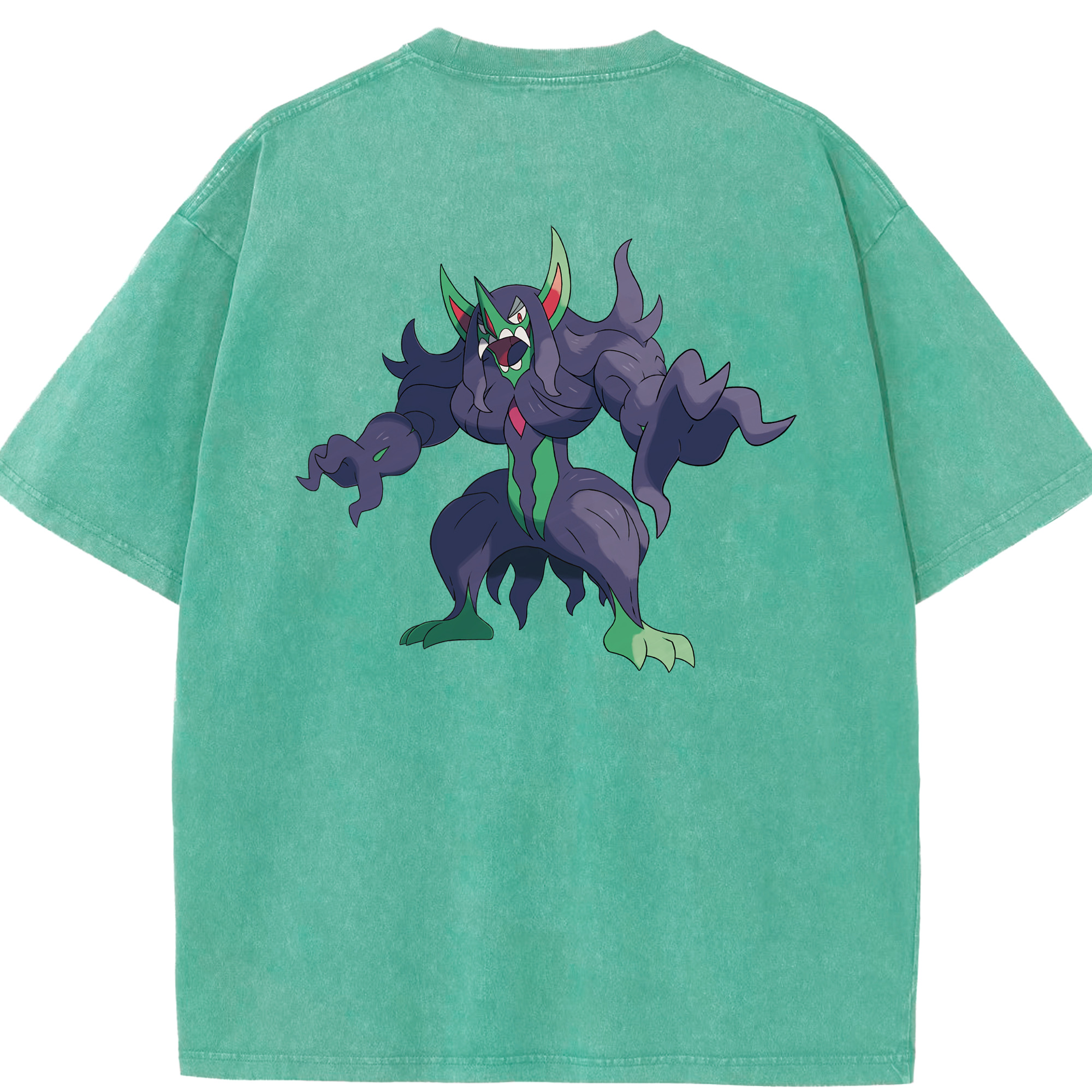 （画像用） ポケットモンスター Pokémon 綿100% ヴィンテージ風 半袖Tシャツ（背面プリント）